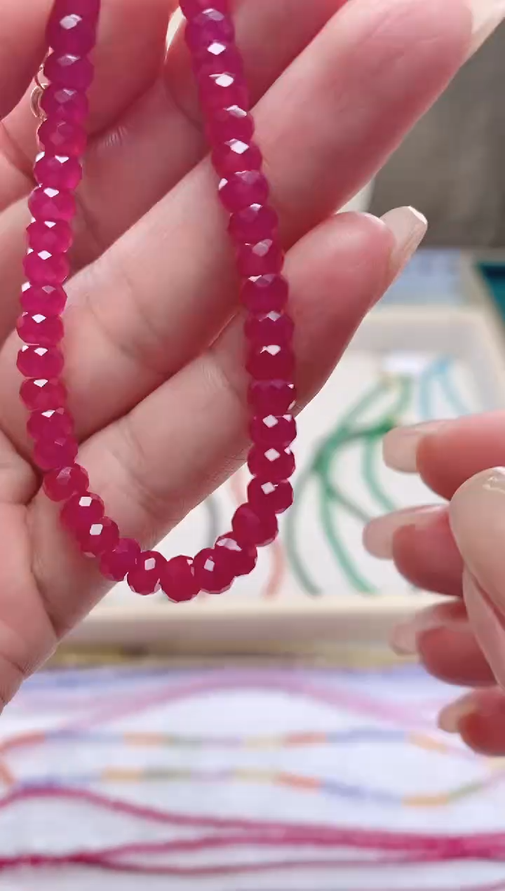 【闪购商品】红宝石手链14K金镶嵌诗颜珠宝甄选SYZB61