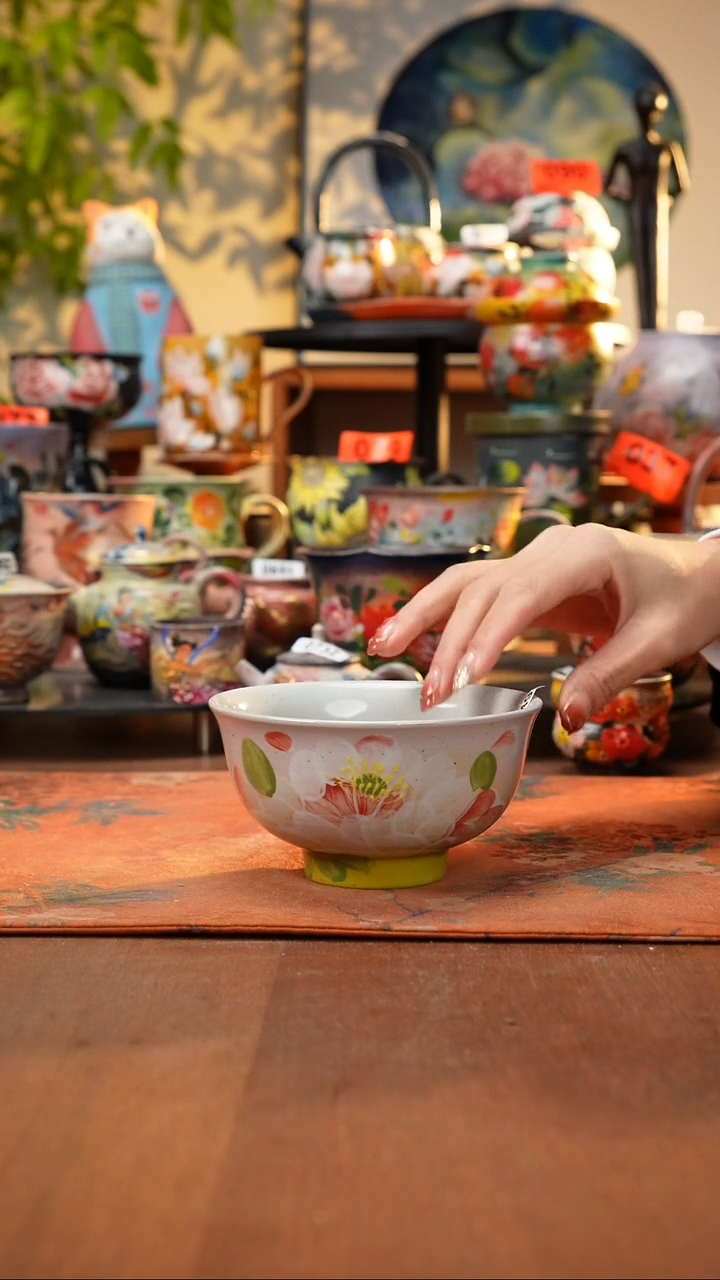 瓷片景德镇手工手绘849