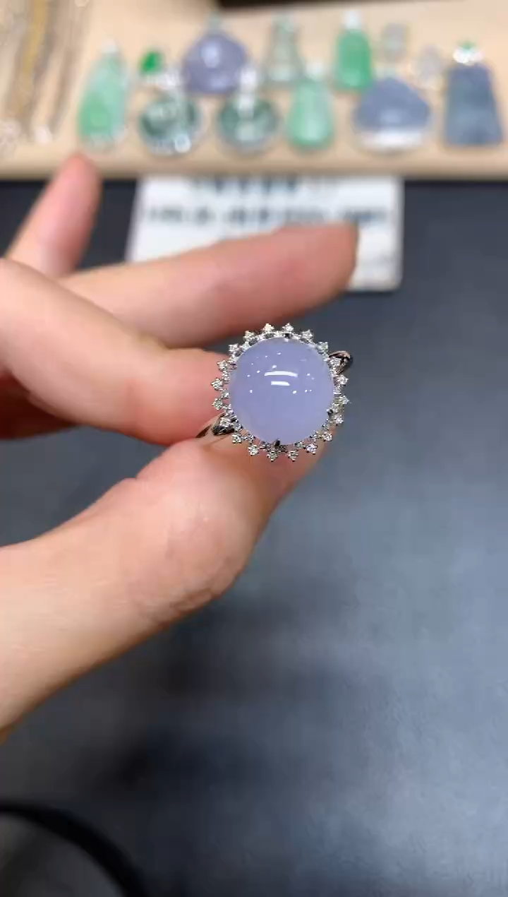 【闪购商品】翡翠戒指18K金镶嵌【无服务费