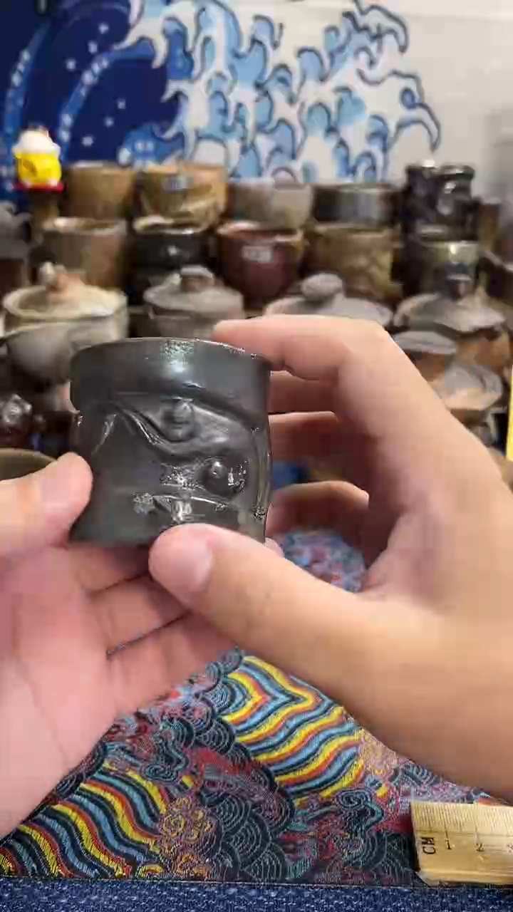盖置日式备前烧茶具茶周边