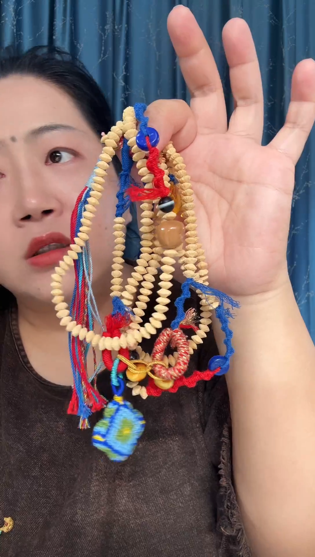 琥珀项链未镶嵌琥珀青金石项链斜跨多样性发货