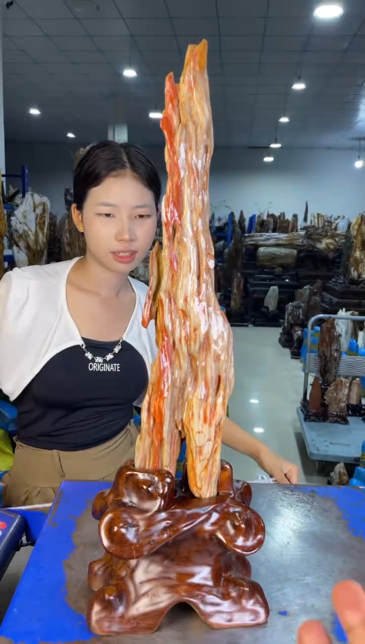 未镶嵌摆件硅化玉40