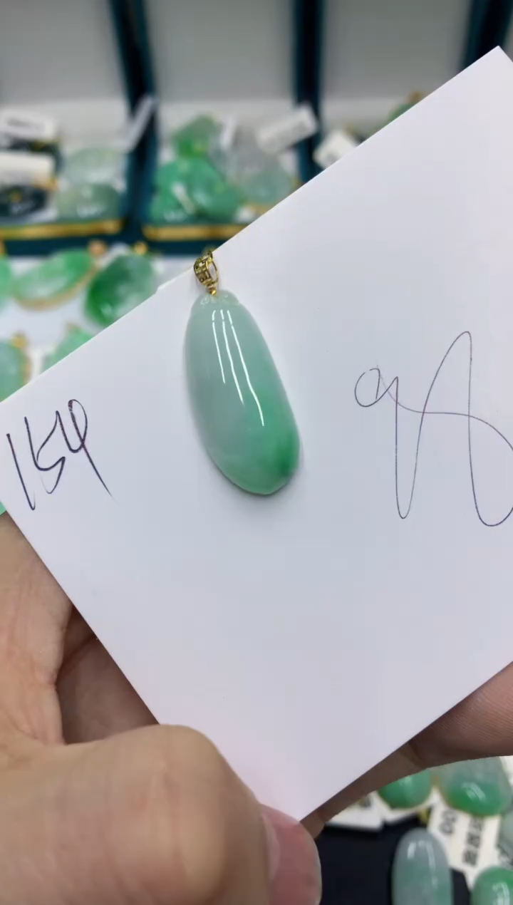 【闪购商品】翡翠颈饰18K金镶嵌号链接111111