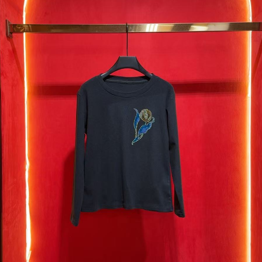 【啊浩私服】冬季新款时尚烫钻百搭休闲上衣#1036