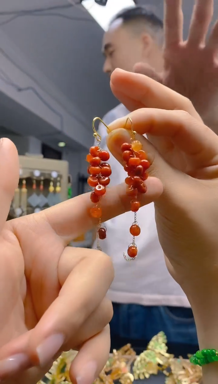 【闪购商品】翡翠耳饰合金0230翡翠耳钩