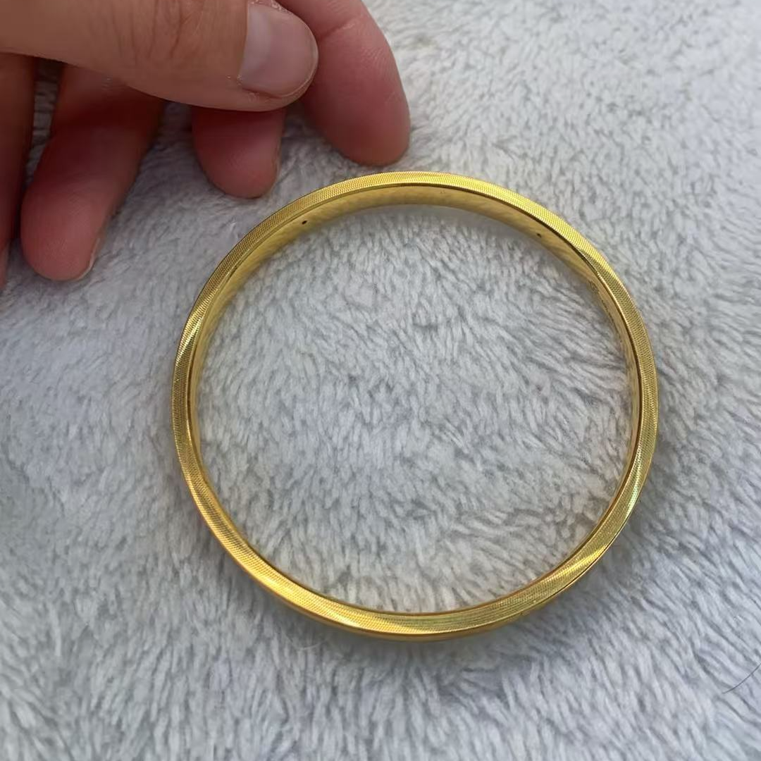 美开乐足金戒指以旧换新旧料12.21克新料12.46克