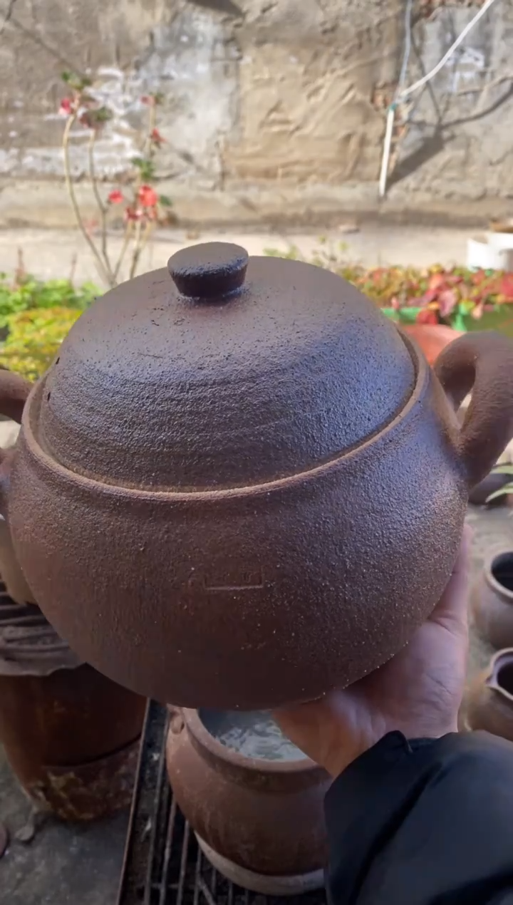 陶土3升宽口砂锅