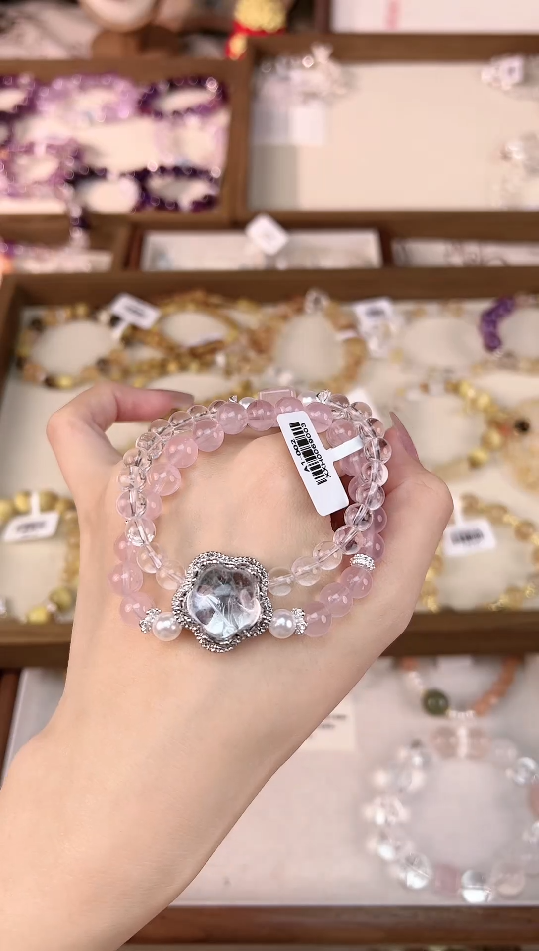 【闪购商品】水晶手串未镶嵌天然水晶 多样性发货发其一颜色微差