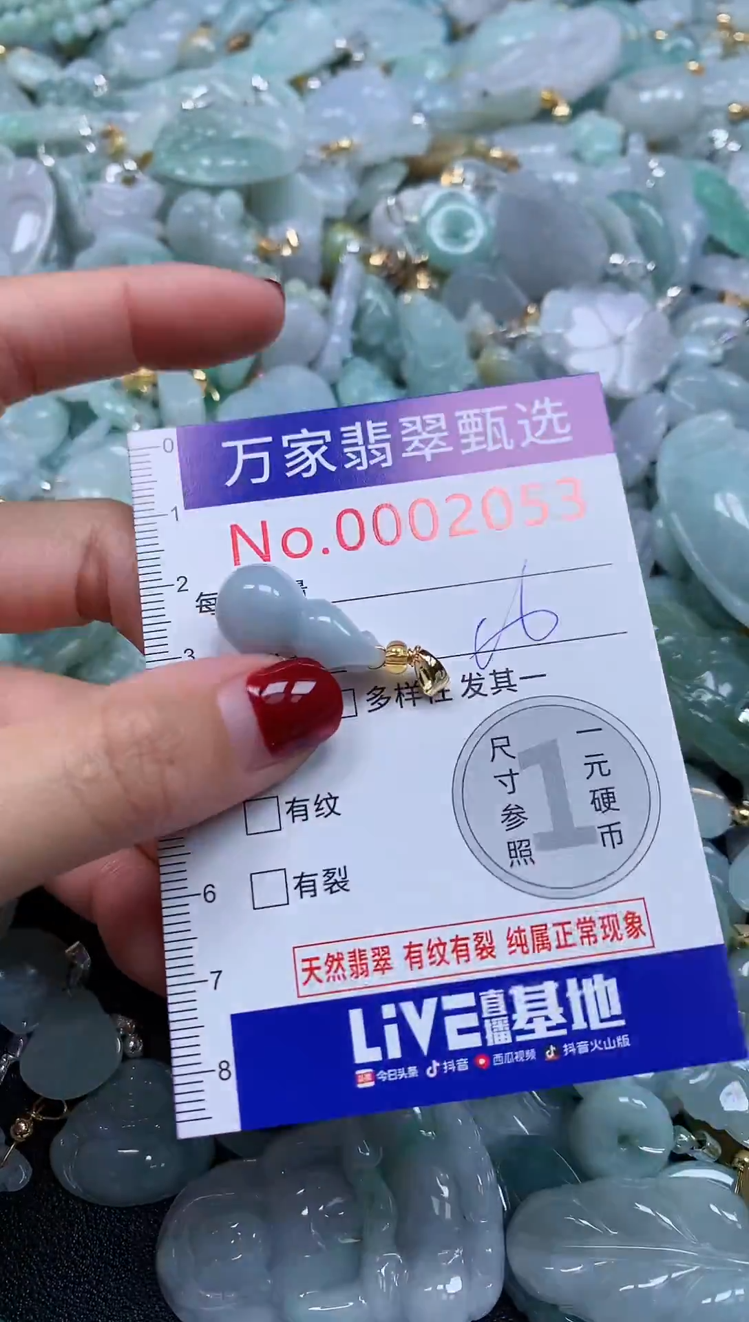 吊坠(不含链)未镶嵌翡翠2053