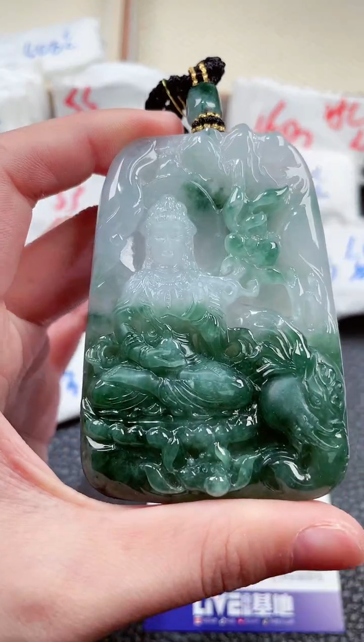 【闪购商品】翡翠颈饰未镶嵌00002265普贤