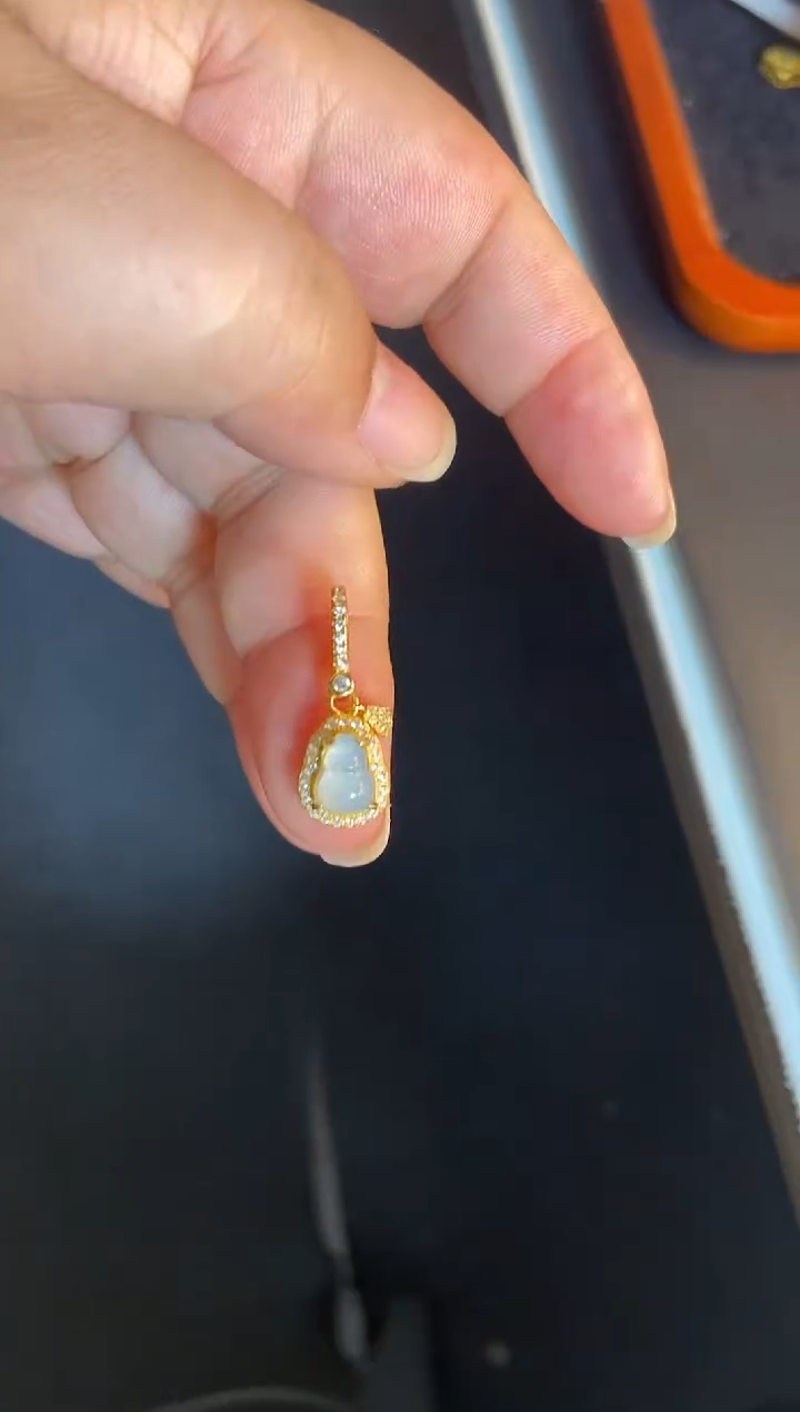 吊坠(不含链)银S925镶嵌翡翠1
