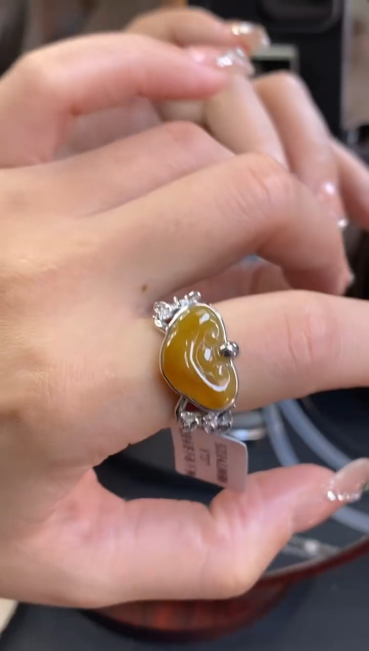 颈饰银S925镶嵌翡翠净货17184