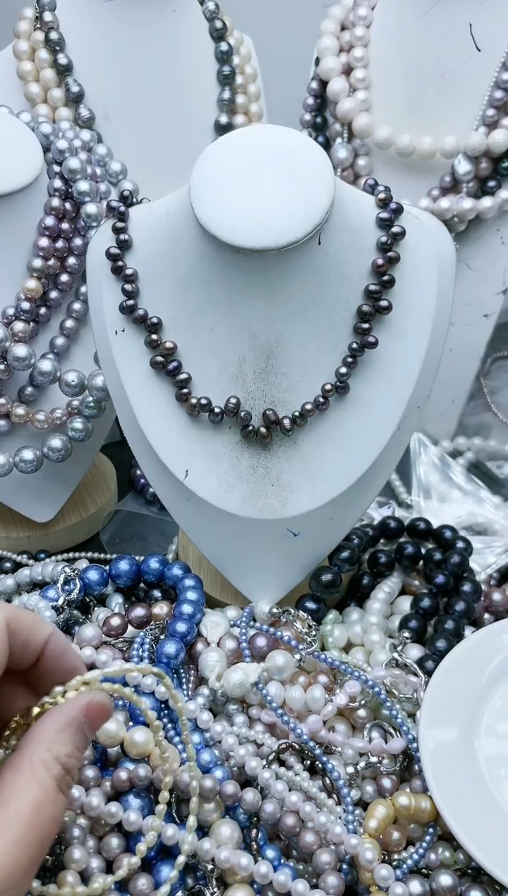 【闪购商品】淡水珍珠颈饰钛钢1