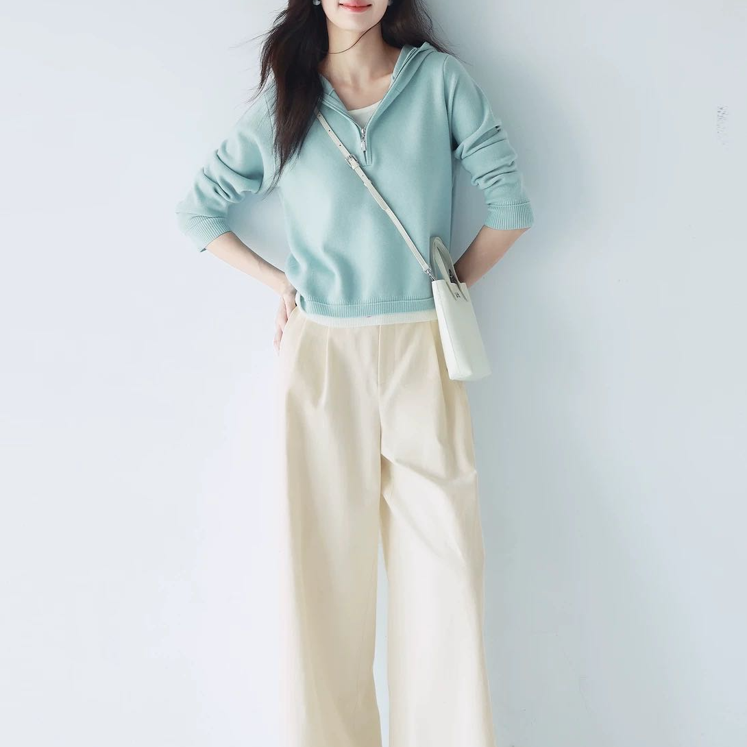 （231-235）品牌女装设计师新款百搭针织上衣牛仔裤半裙连衣裙外套