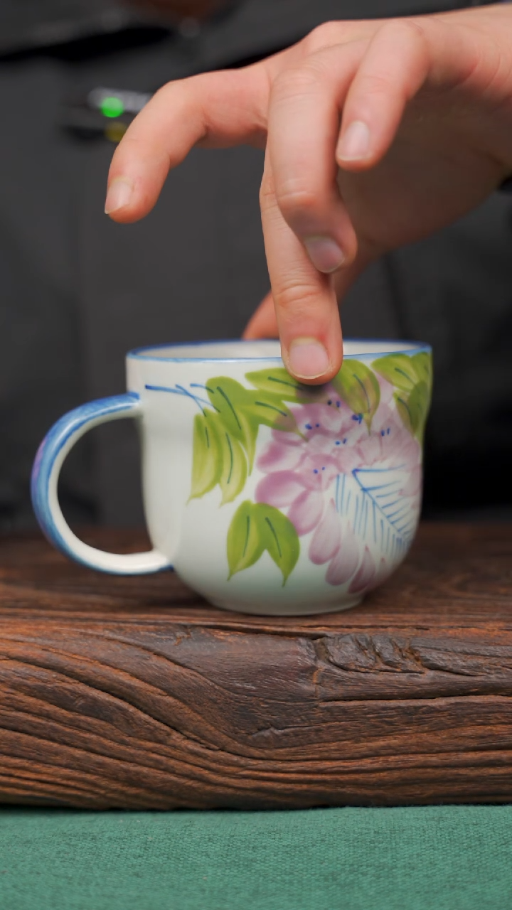 【闪购商品】瓷片71景德镇杯釉下手工手绘瓷器
