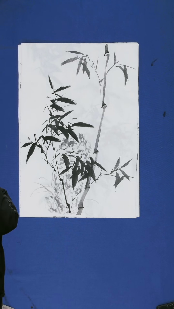 【闪购商品】国画刘啸老师 国画竹子 四尺三裁