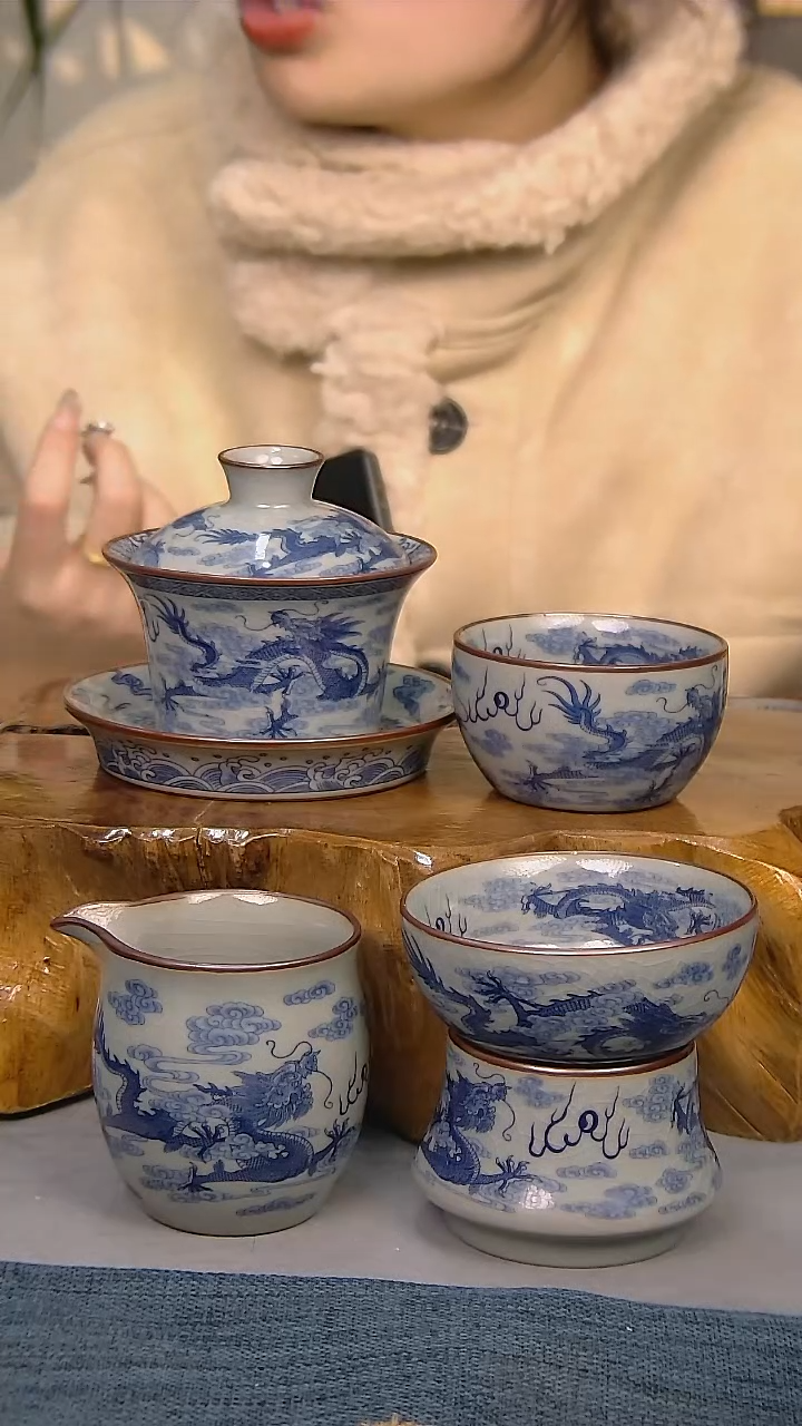 【闪购商品】4件套陶瓷茶具家用简装系列  