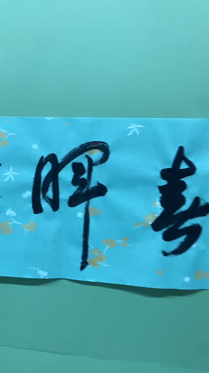 竖款精品书法，春晖