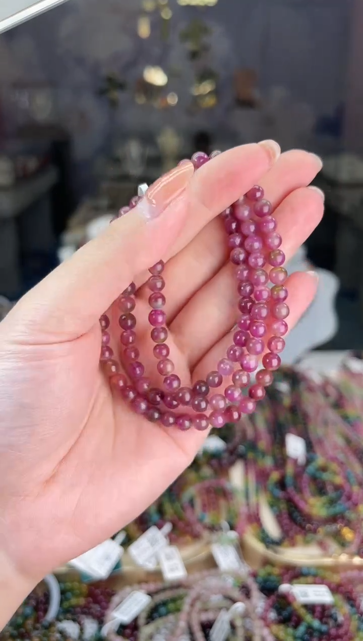 【闪购商品】碧玺/未镶嵌J5mm+碧玺多圈多样性发货