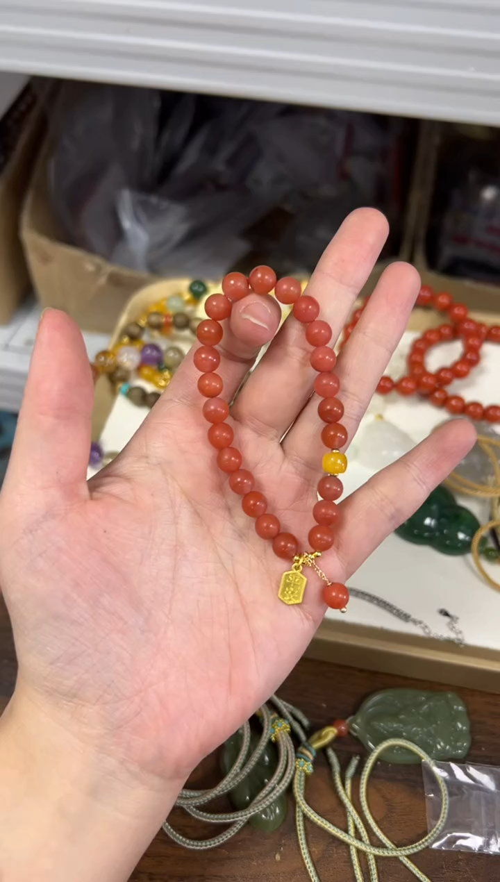 未镶嵌手链南红玛瑙孤品南红玛瑙设计款手链[307]