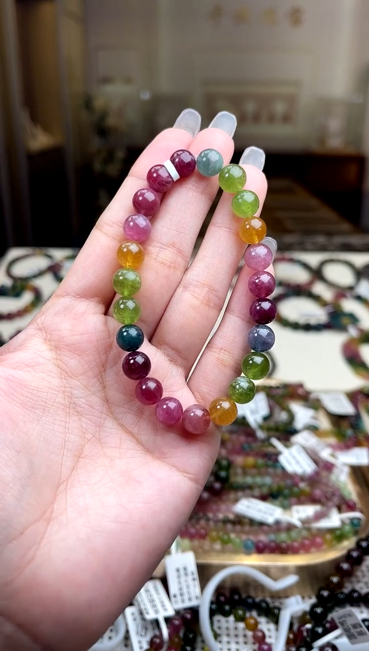 【闪购商品】碧玺/未镶嵌8mm+碧玺单圈多样性发货