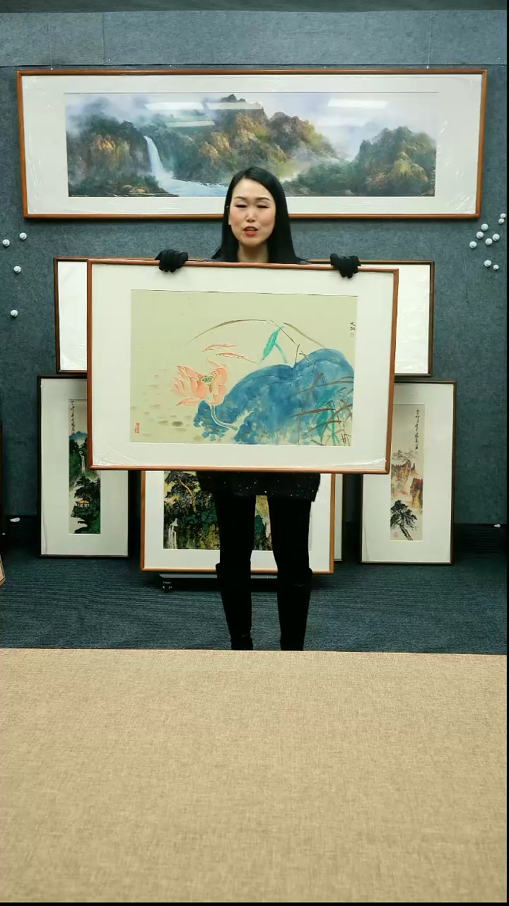 【闪购商品】国画放漏/文诚92*62带框