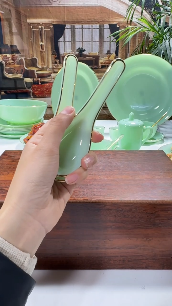 【闪购商品】...小汤勺玉瓷6个  【贝美】