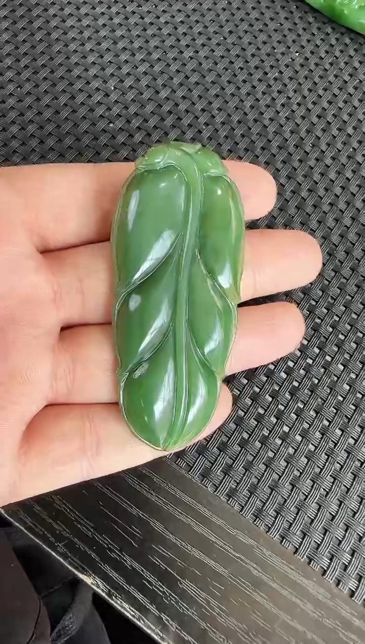 【闪购商品】和田玉（碧玉）吊坠未镶嵌叶子