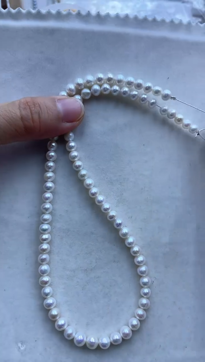 【闪购商品】淡水珍珠111银S925镶嵌A0003