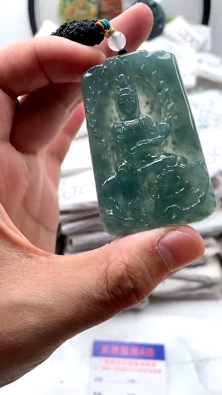 【闪购商品】翡翠颈饰未镶嵌普贤【品质一般介意慎拍】