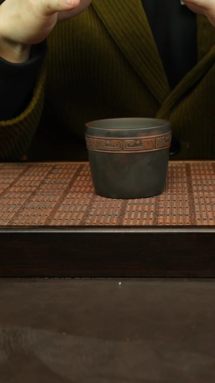 【闪购商品】坭兴陶纯手工五谷丰登主人杯150cc