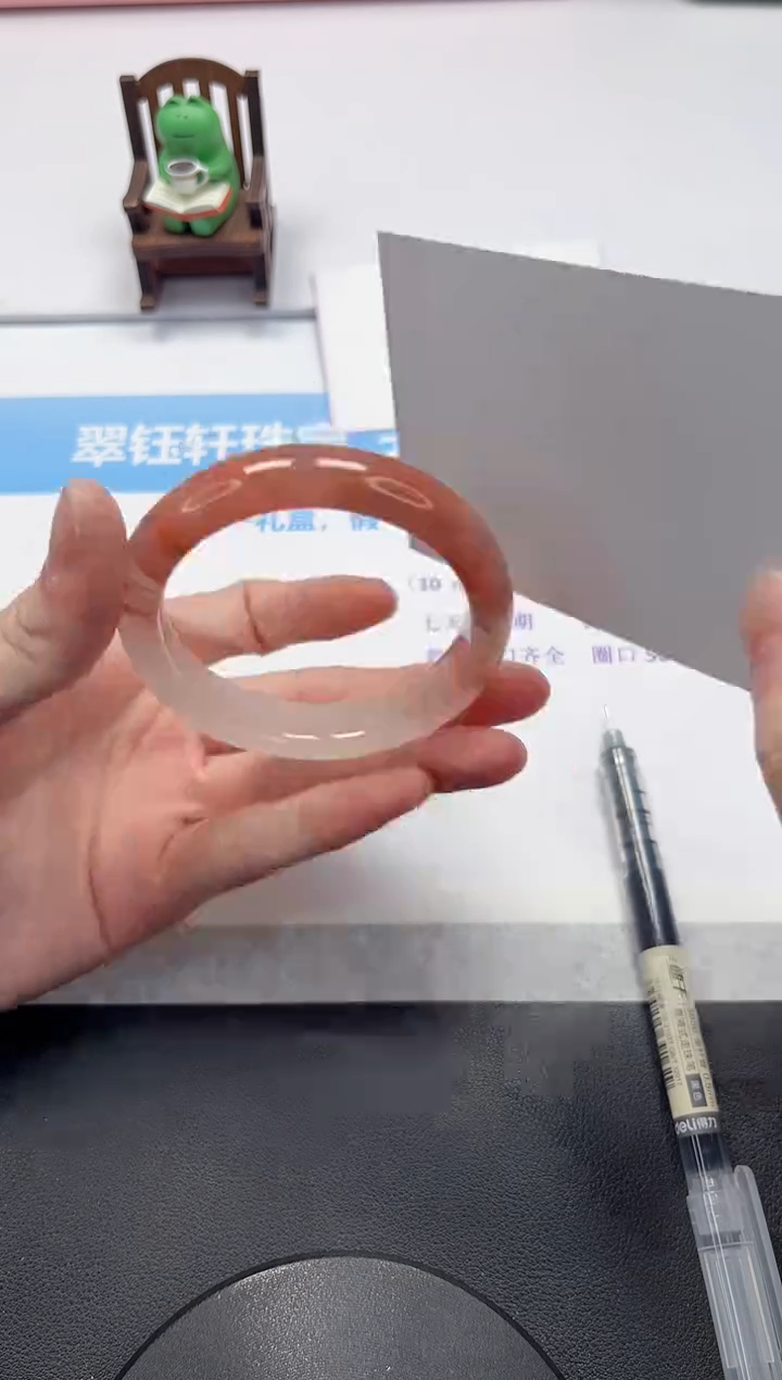 【闪购商品】石英质玉手镯未镶嵌V160-53.8