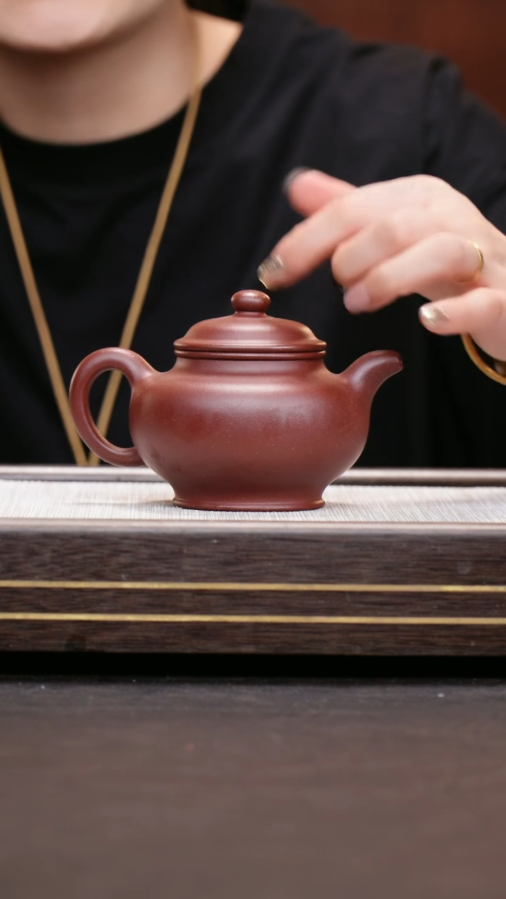 茶壶紫砂云根老紫泥 掇只（范亮）