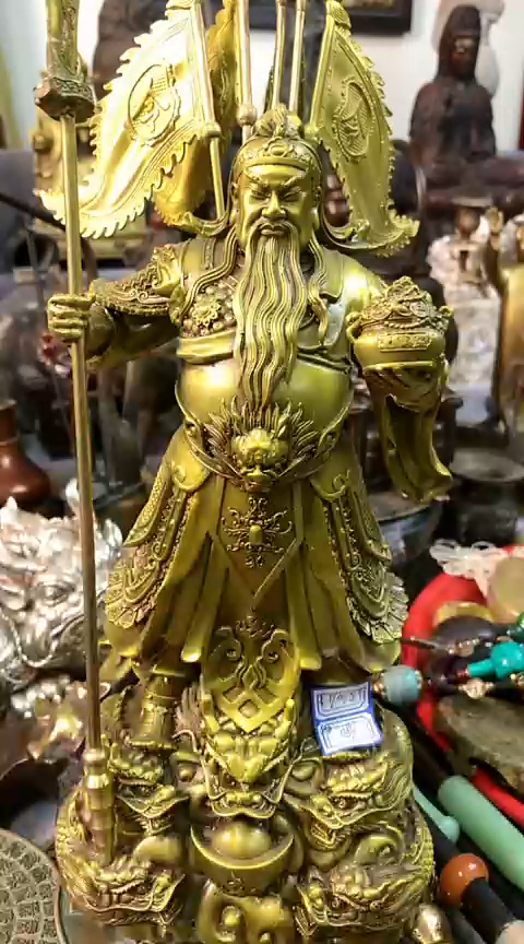 【闪购商品】一物一拍编号28带旗关公