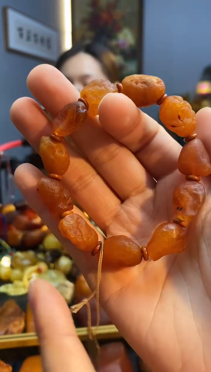 手链琥珀未镶嵌手串