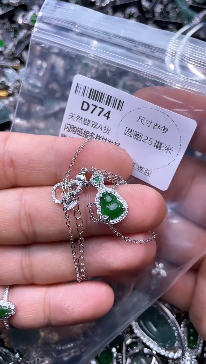 【闪购商品】翡翠颈饰未镶嵌D774项链