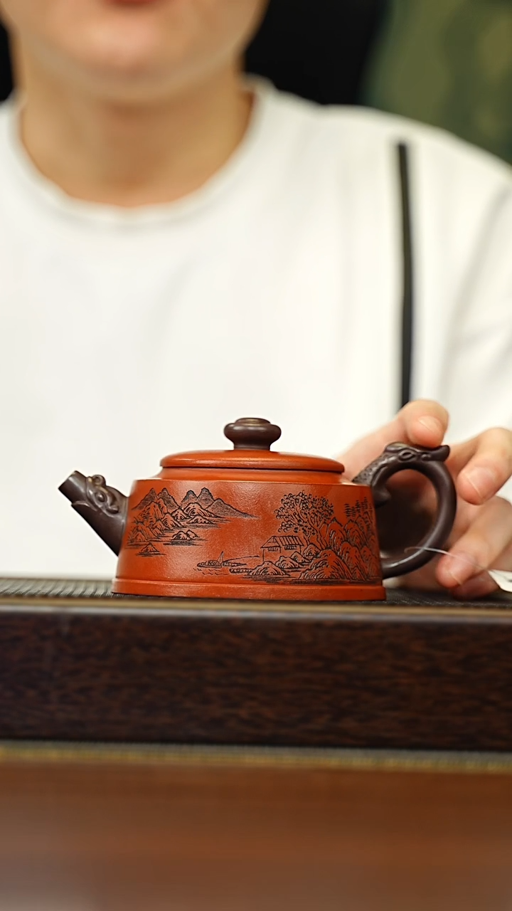 茶壶紫砂宜兴原矿 手工 紫砂壶容量230CC