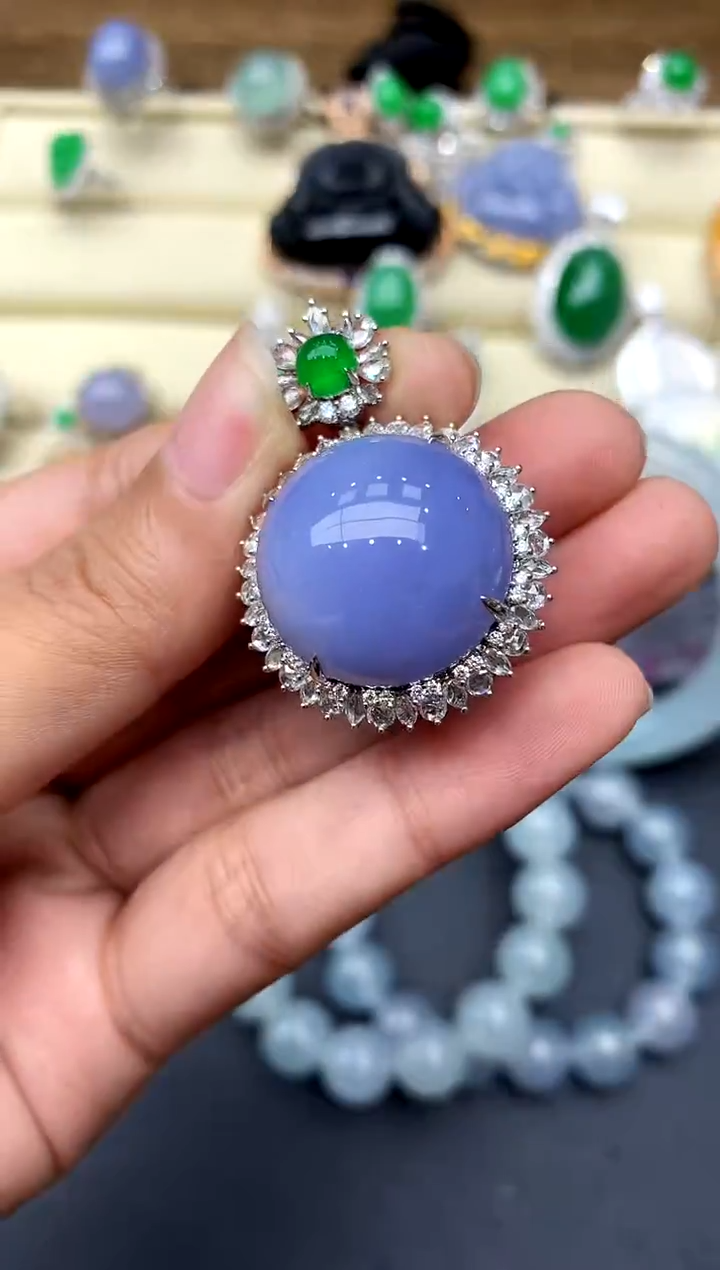 【闪购商品】翡翠颈饰18K金镶嵌606-中国好珍宝