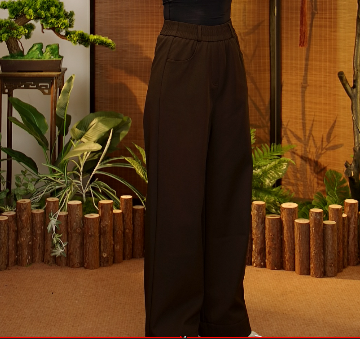 晴曦原创【西装直筒裤】长98加绒保暖日常穿搭