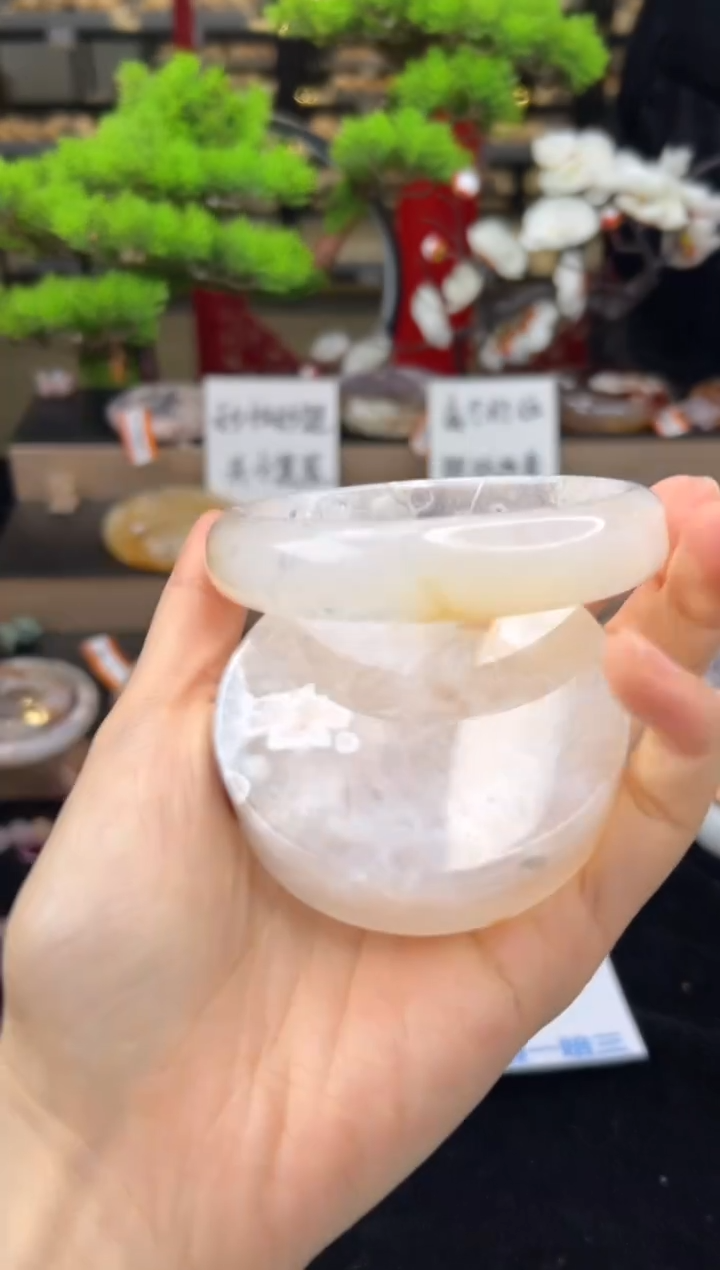 【闪购商品】石英质玉未镶嵌手镯65圈口（赠送镯心）11639