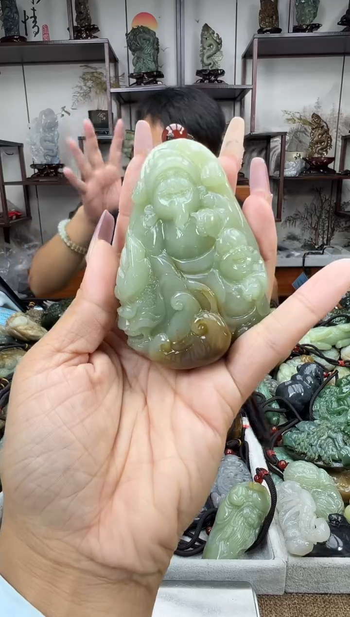 和田玉未镶嵌把件1