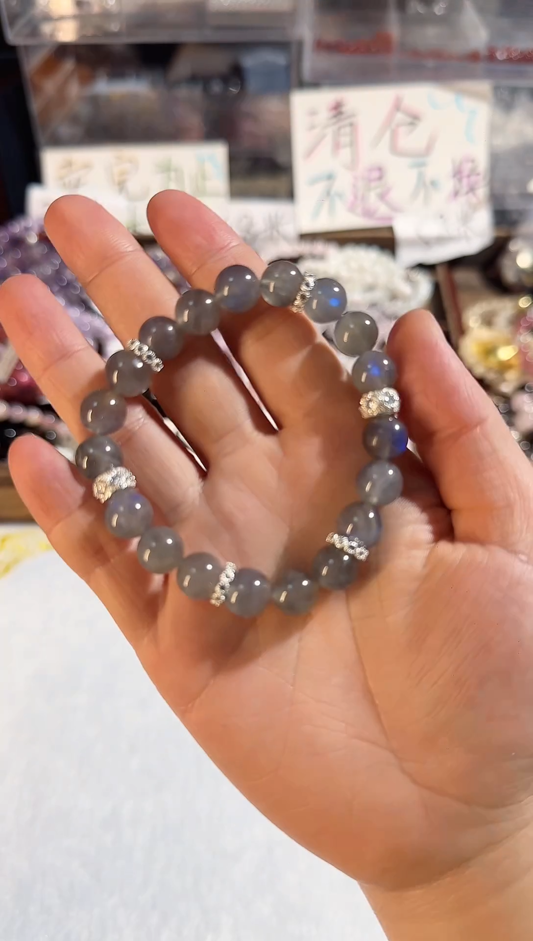 【闪购商品】水晶手链银S925镶嵌水晶