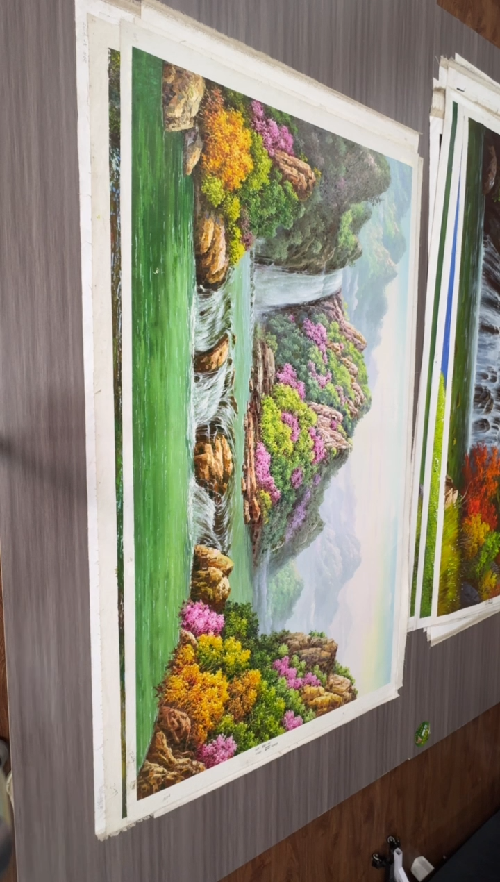 油画【81号】约1.6米丨朝鲜原创纯手绘孤品油画丨顺丰包邮  