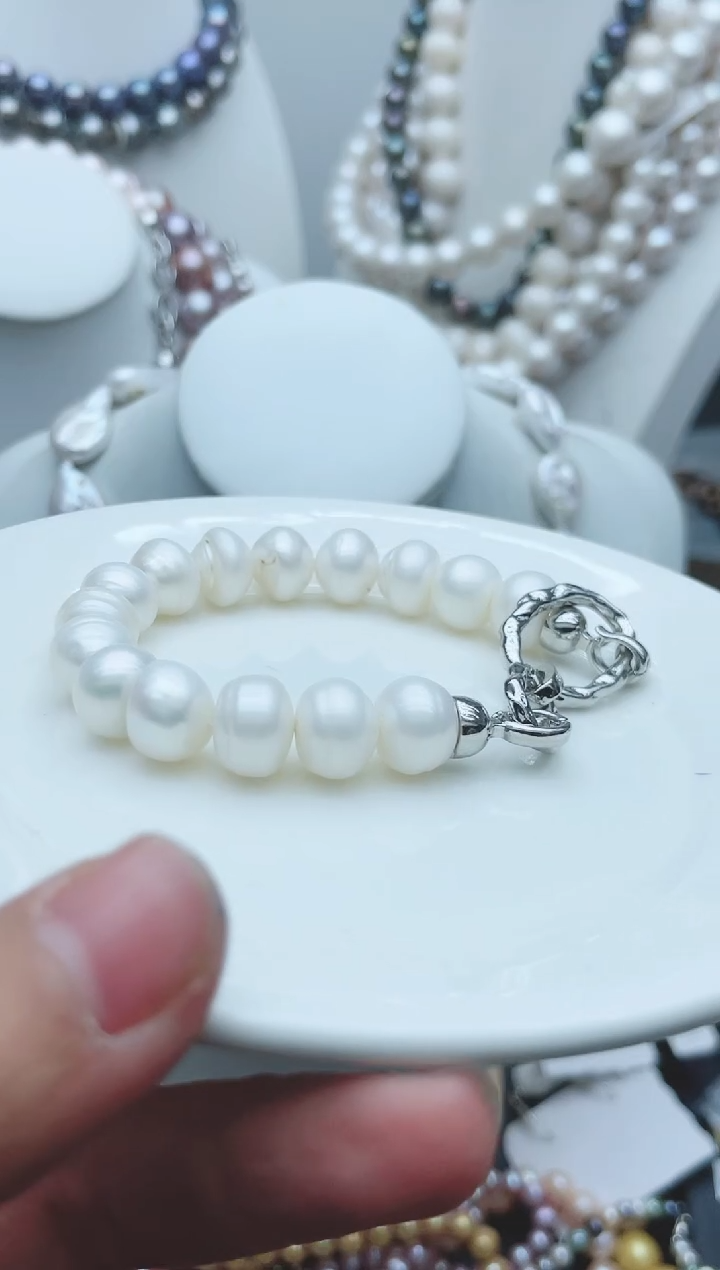 【闪购商品】淡水珍珠颈饰钛钢1