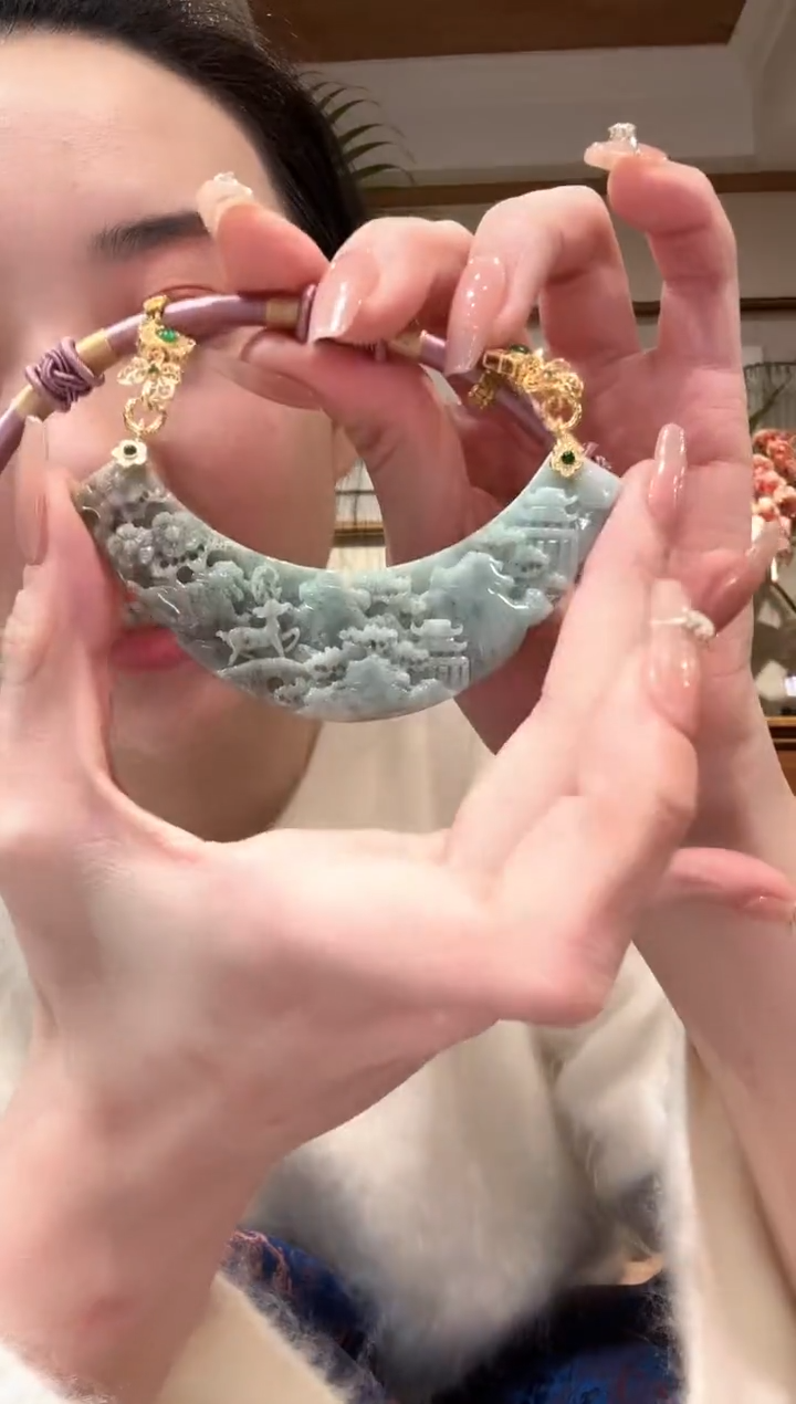 【闪购商品】翡翠颈饰未镶嵌国风