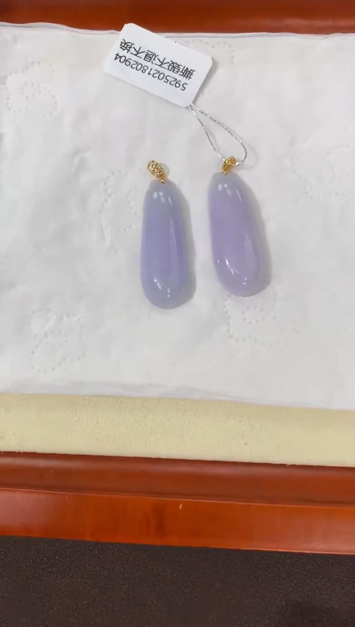 【闪购商品】翡翠颈饰18K金镶嵌天然缅甸a货翡翠(多样性发其一)