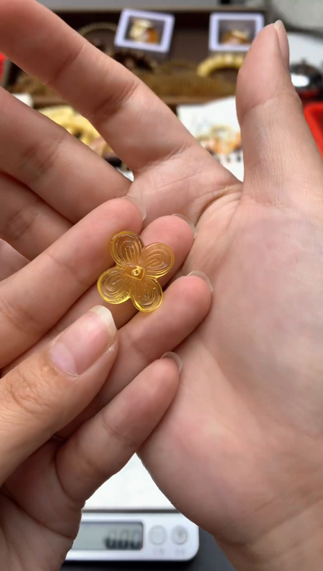 【闪购商品】琥珀珠宝奇石未镶嵌010琥珀蜜蜡 花粉