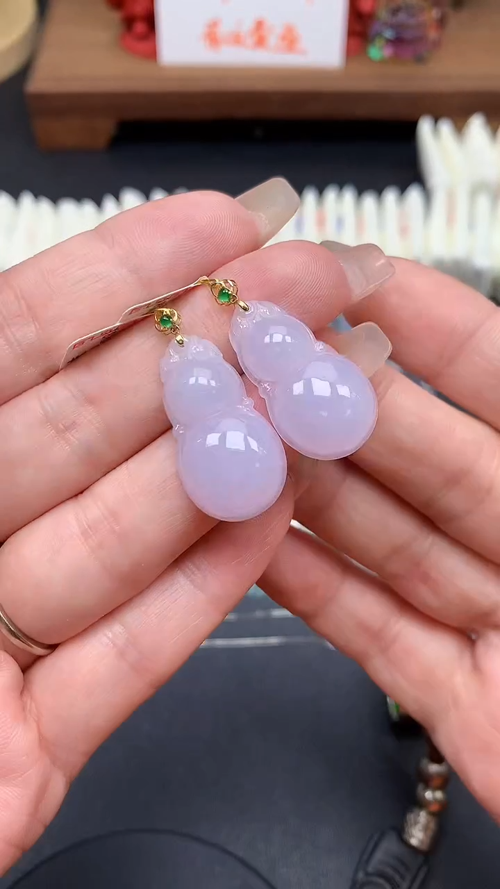 【闪购商品】翡翠吊坠(不含链)18K金镶嵌MS152915（多样性发一件）