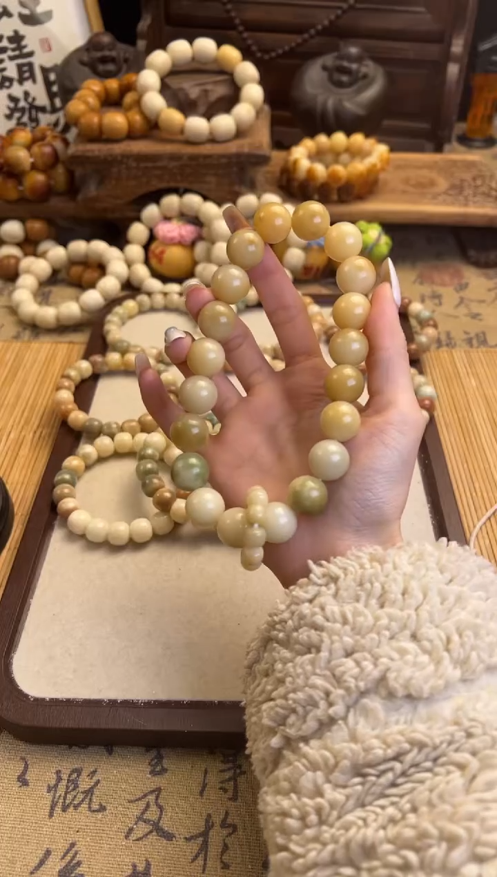 【闪购商品】菩提根/象牙果手串卡15圆珠手持