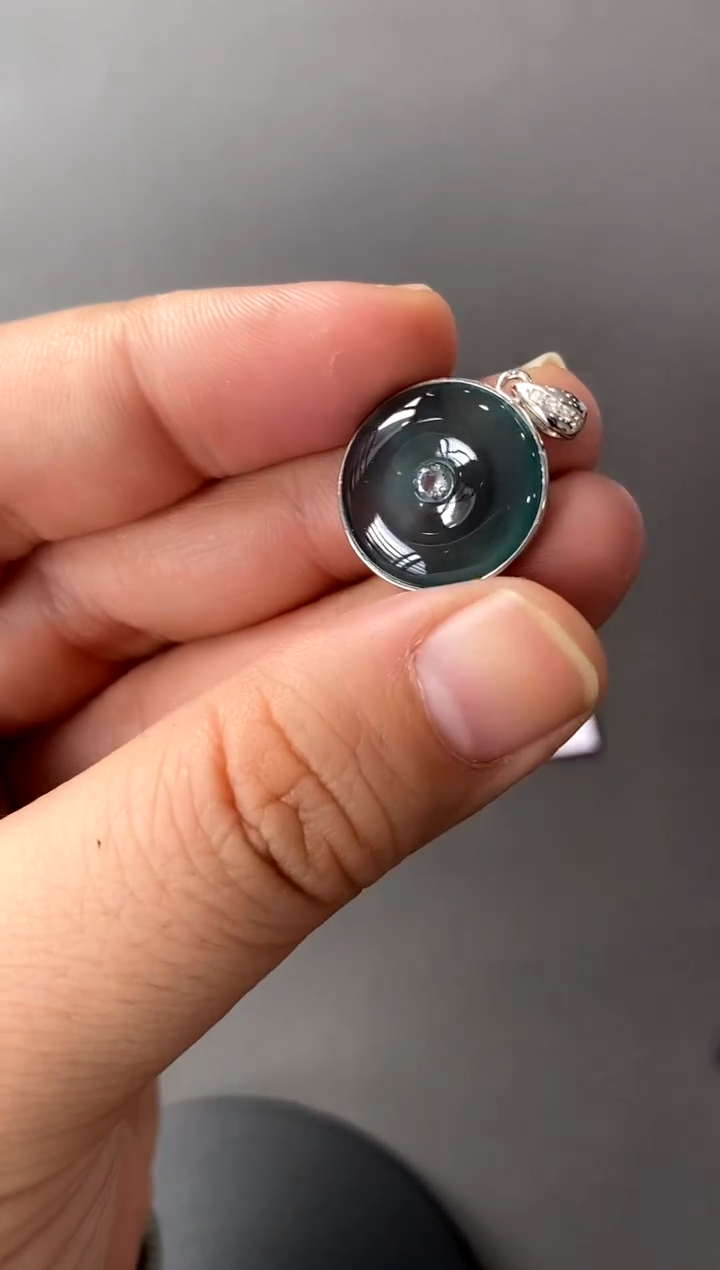 【闪购商品】翡翠颈饰银S925镶嵌买断价 补